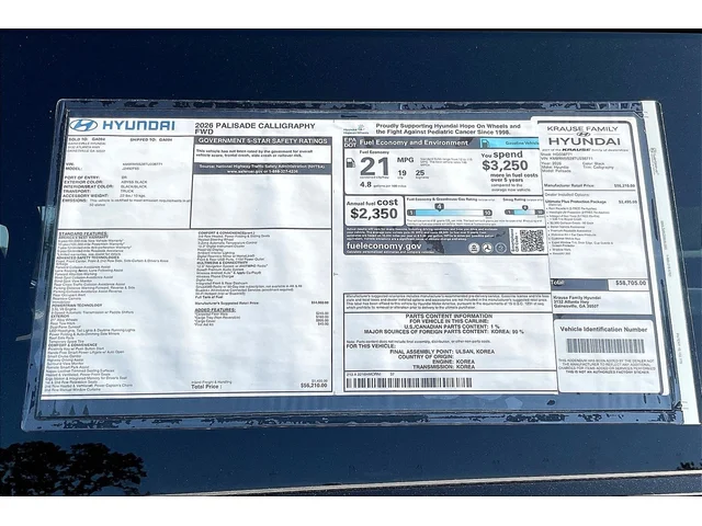 Nuevos HYUNDAI PALISADE at Gainesville Hyundai in Gainesville