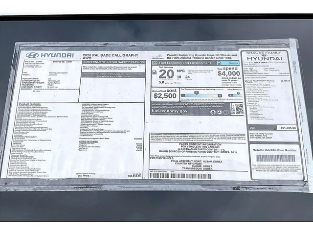 Nuevos HYUNDAI PALISADE at Gainesville Hyundai in Gainesville