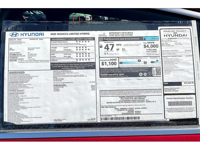 Nuevos HYUNDAI SONATA HYBRID at Gainesville Hyundai in Gainesville