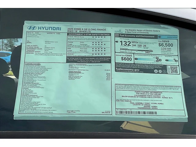 Nuevos HYUNDAI IONIQ 6 at Gainesville Hyundai in Gainesville