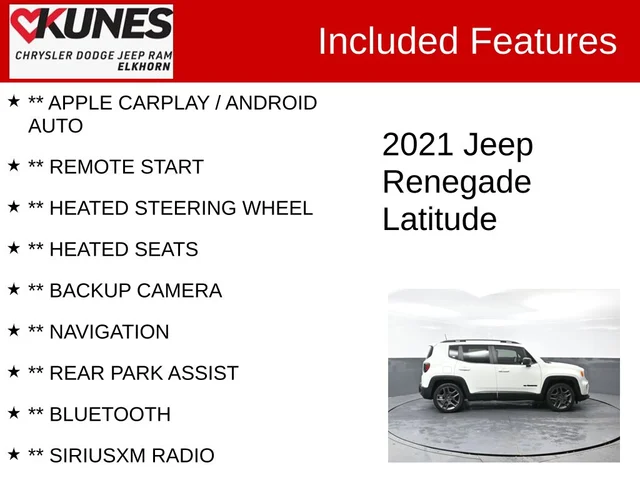 SEMINUEVOS JEEP Renegade a Estados en autogozo
