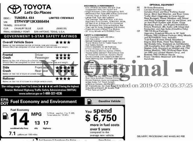 SEMINUEVOS TOYOTA Tundra 4WD a Estados en autogozo