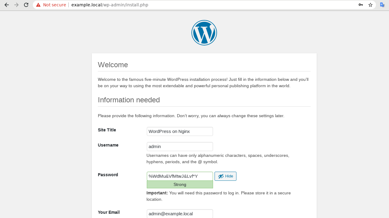 install wordpress on ubuntu nginx