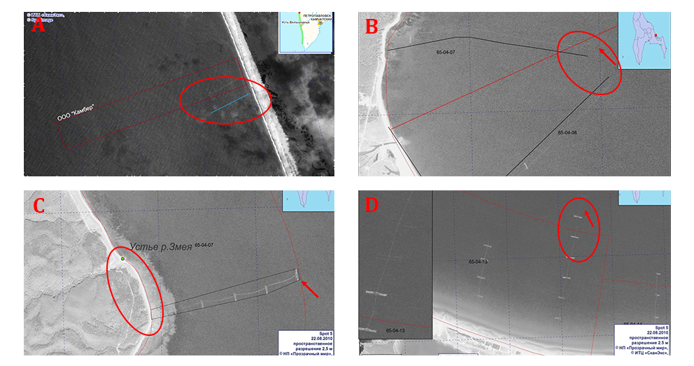 Satellite Images of IUU and Poaching in Russia