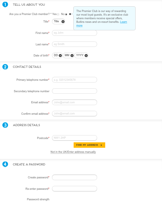 butlins contact form