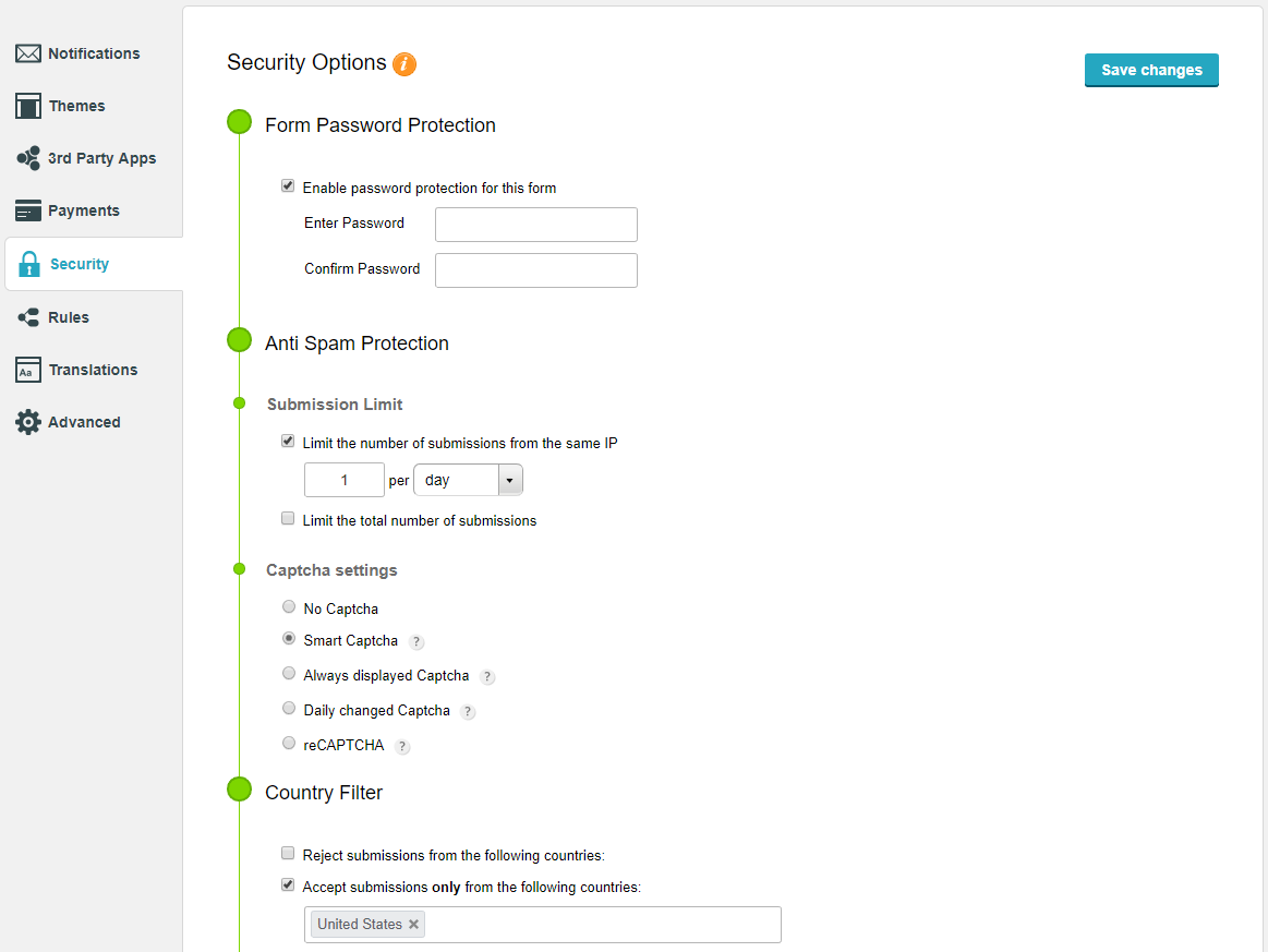 how to create a contact form in WordPress with security measures