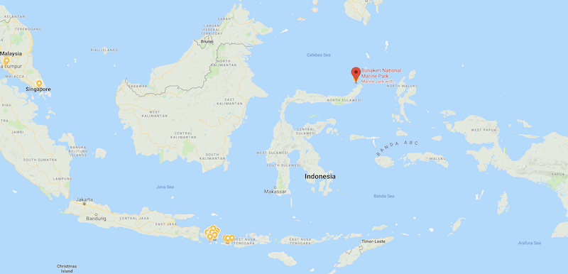 Bunaken National Park Location