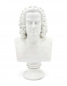 German plaster bach bust