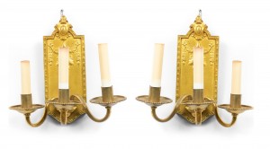 French victorian bronze wall sconces 2