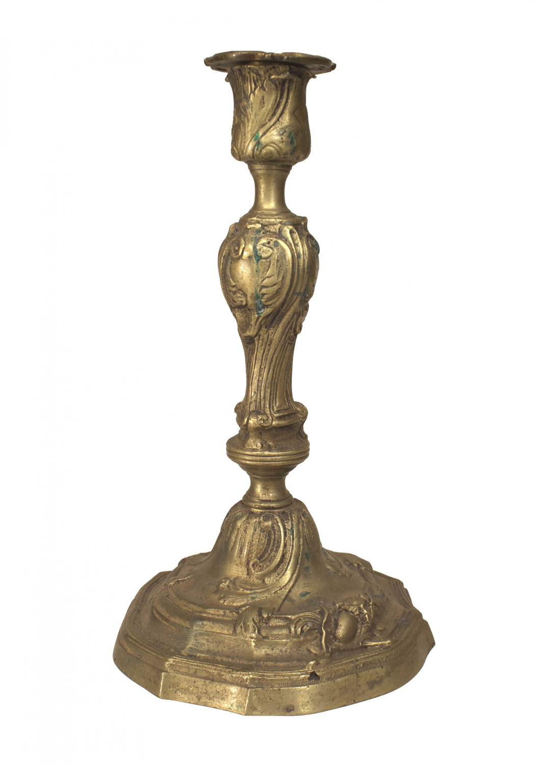 French louis xv bronze candlesticks