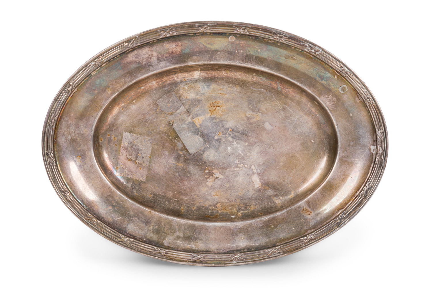 English victorian silver plate tray 7