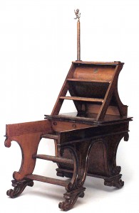 English regency metamorphic library ladder