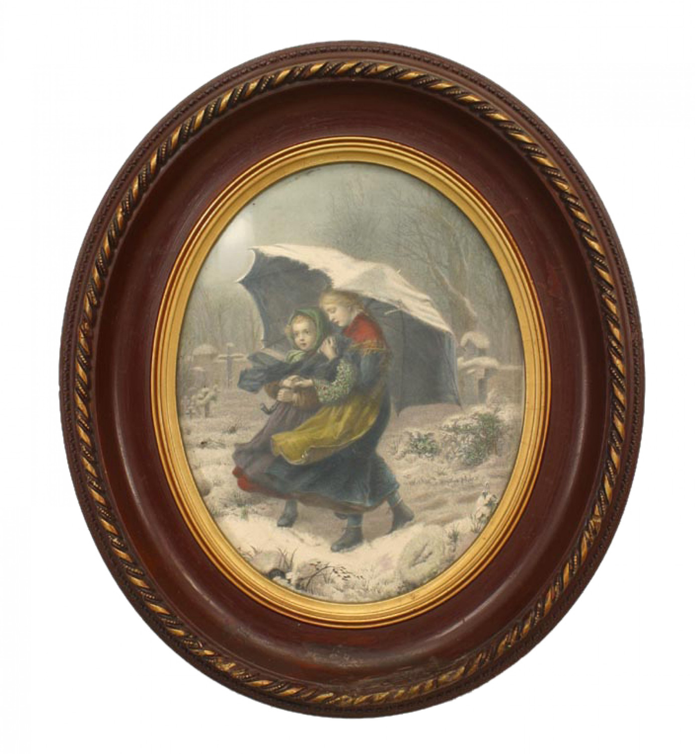 Victorian framed prints of ladies 1