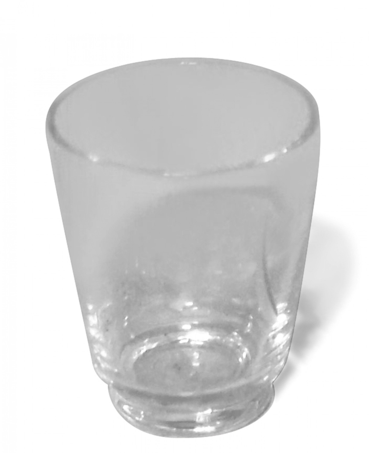 Set of 3 french mid century crystal shot glasses