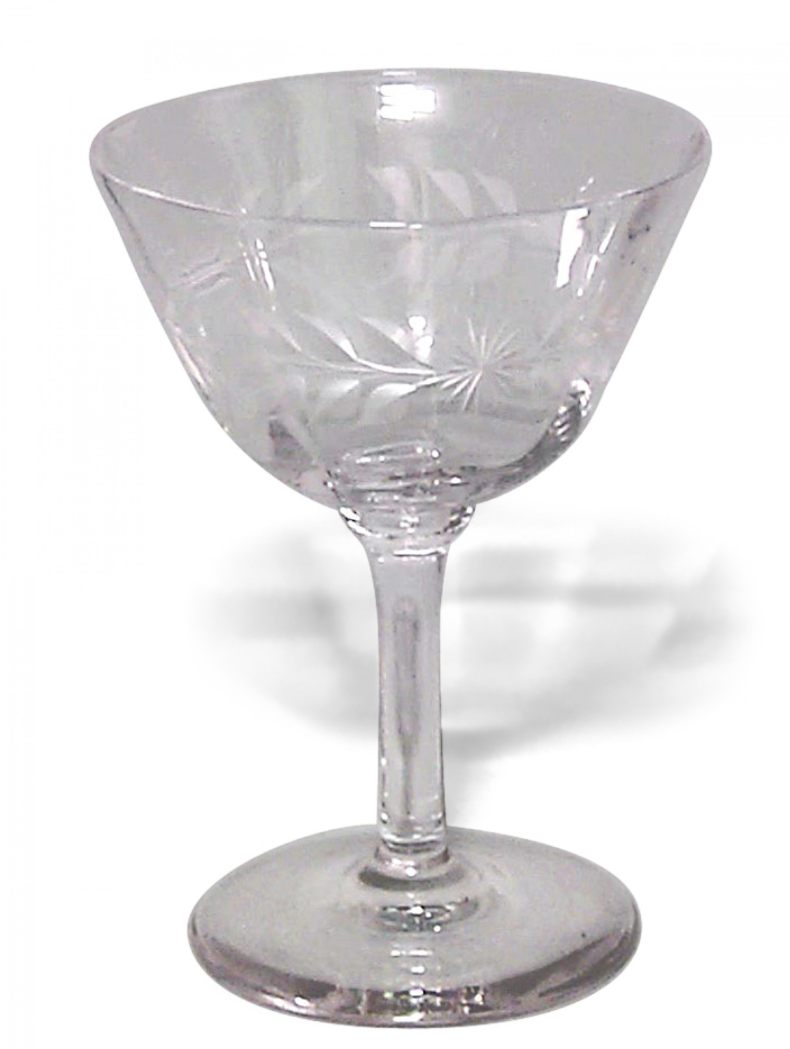 Set of 6 american victorian crystal liqueur glasses 1