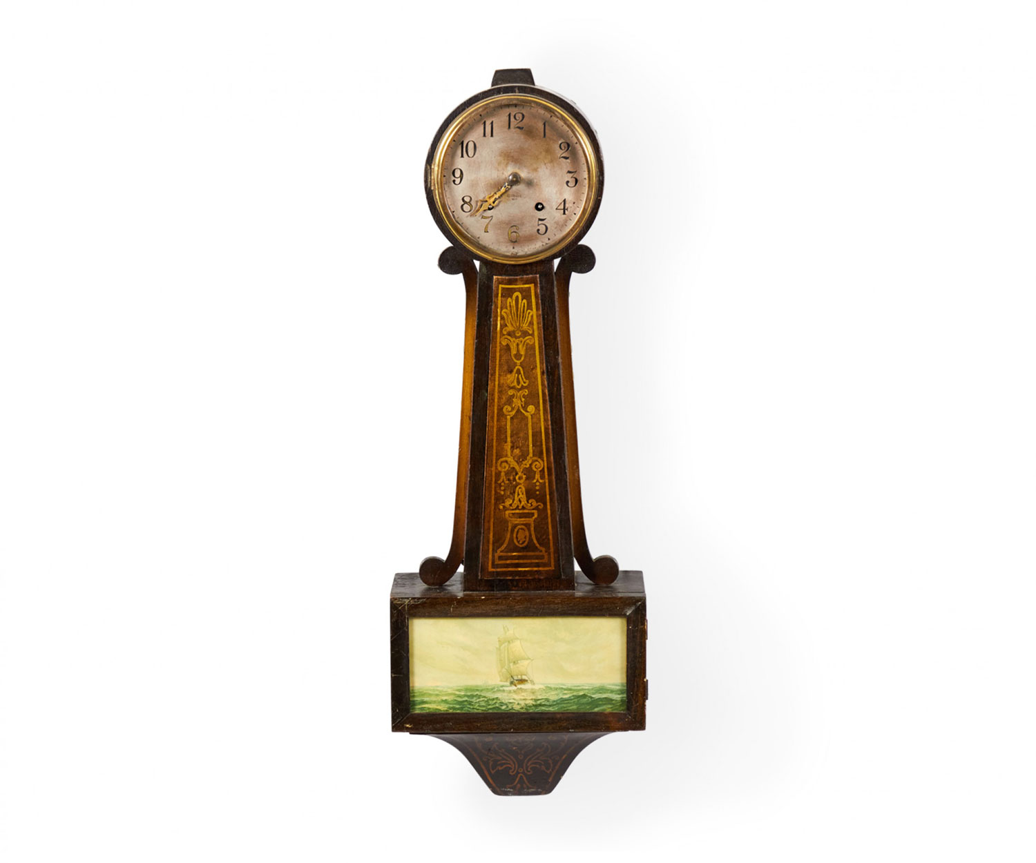 American federal banjo wall clock