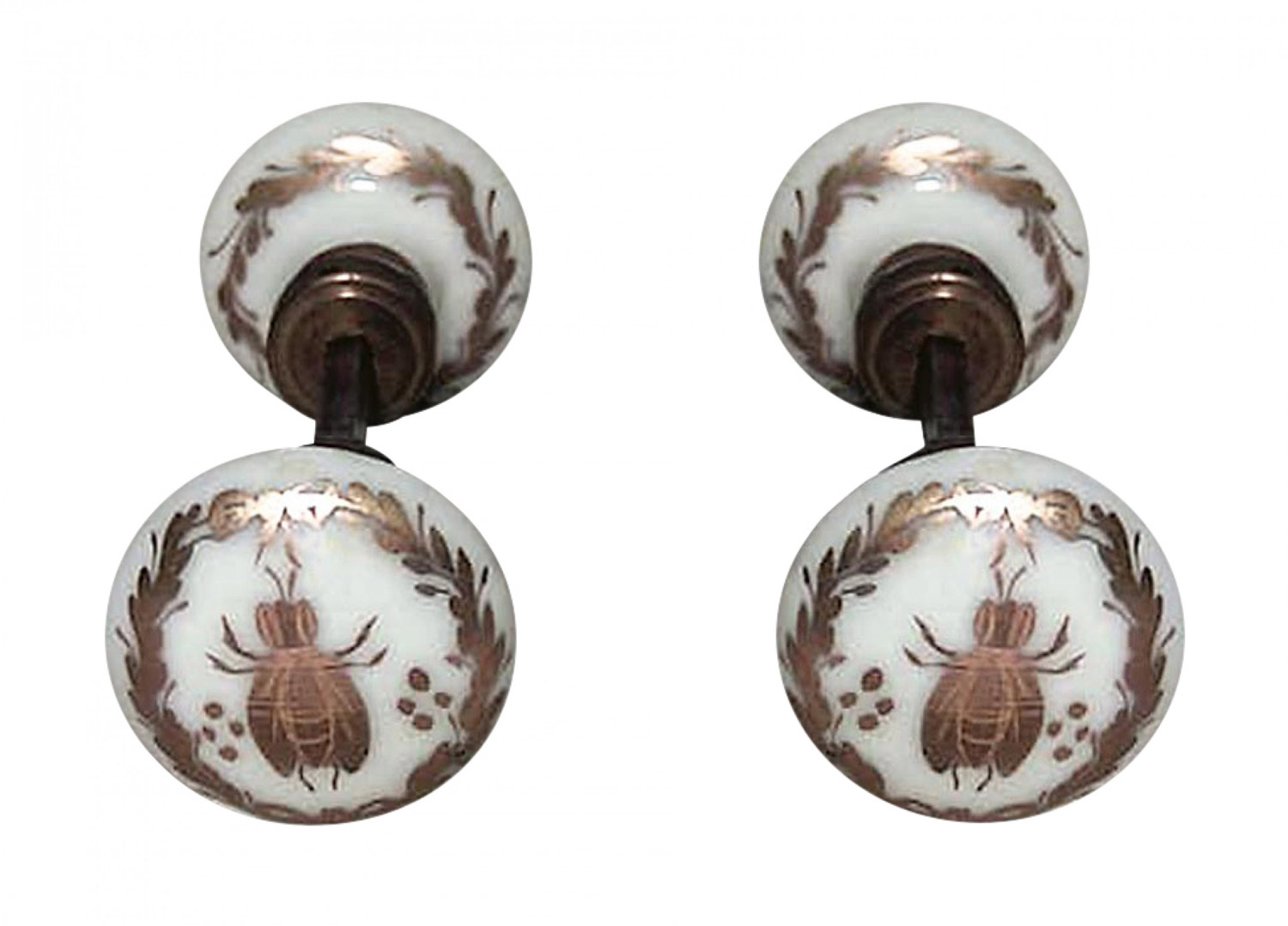 French empire porcelain door handles