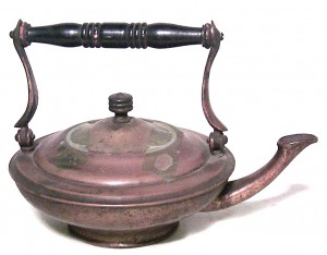 English country style brass teapot