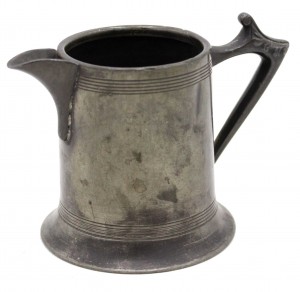 English renaissance style pewter pitcher