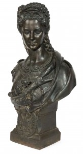 Austrian hungarian iron queen elizabeth bust 1