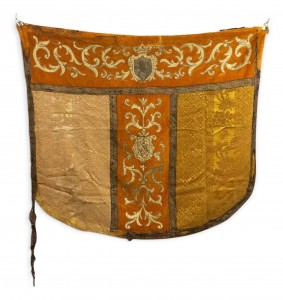 Italian renaissance gold velvet banner
