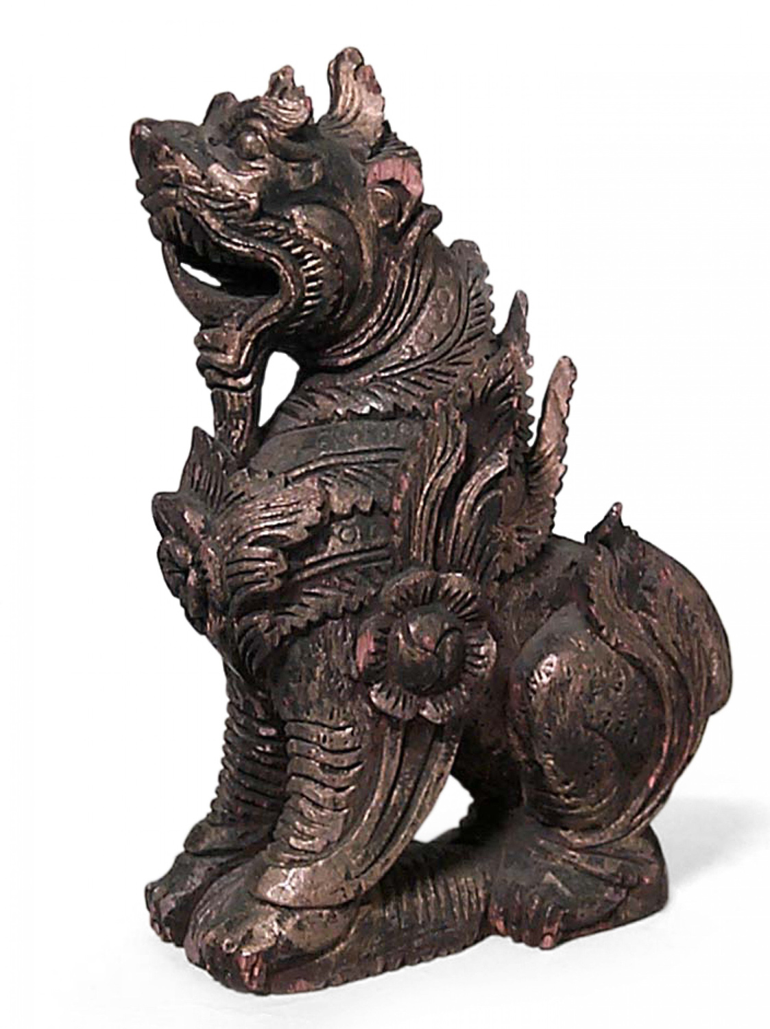 Figure statue small figure asian chinese gilt 009346