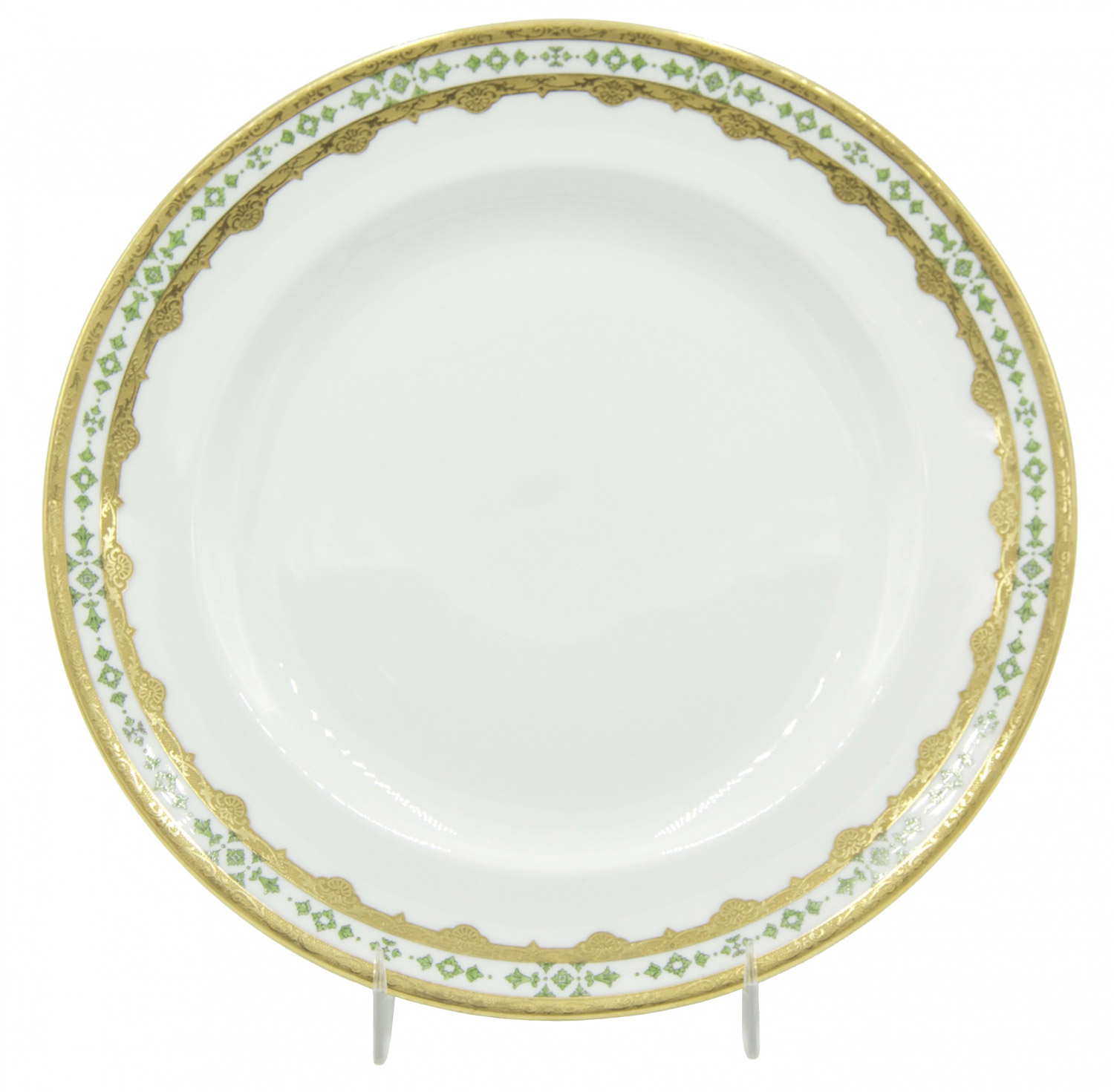 Set of english victorian porcelain tiffany dinner plates