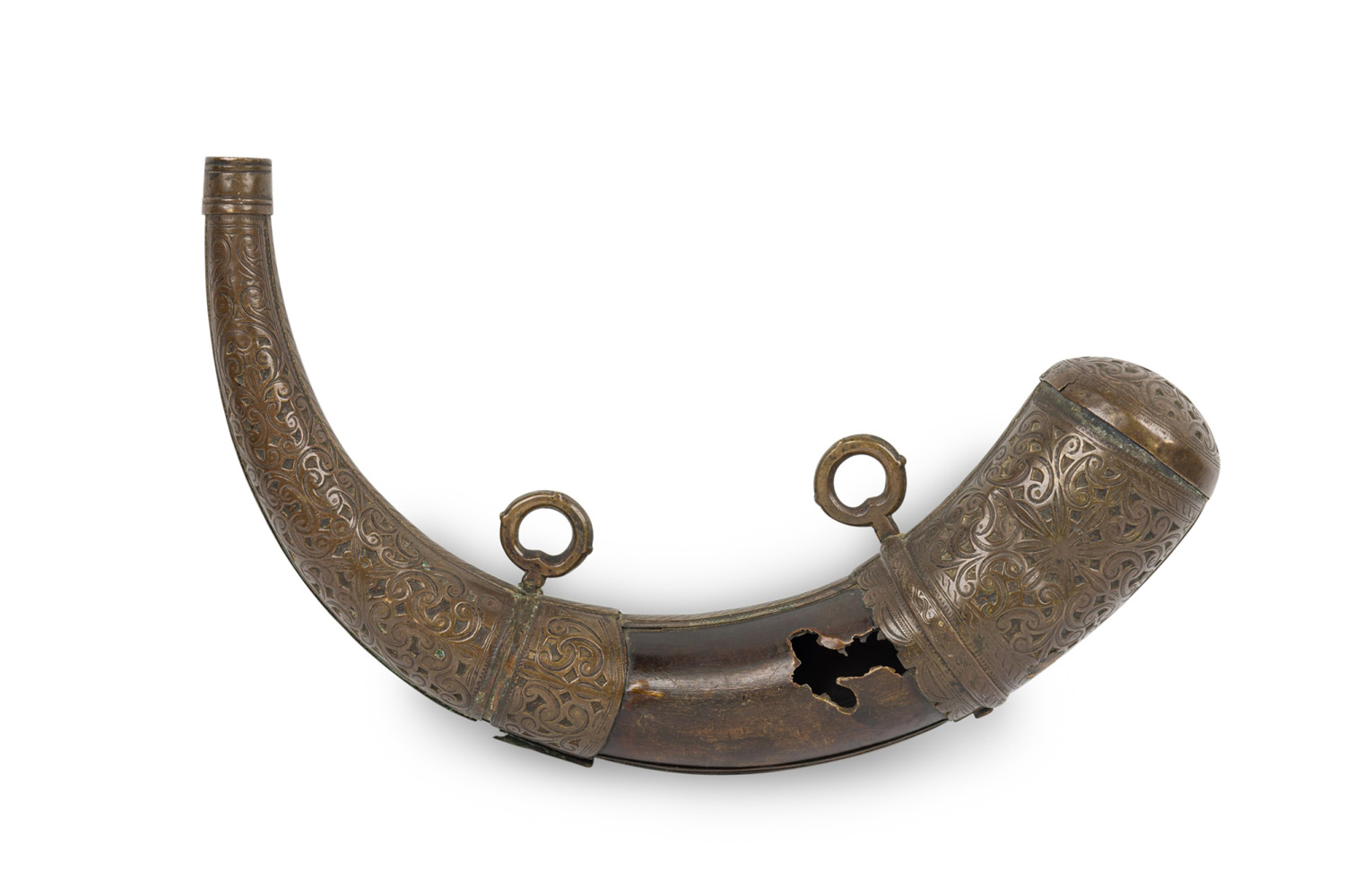 English renaissance style powder horn 1