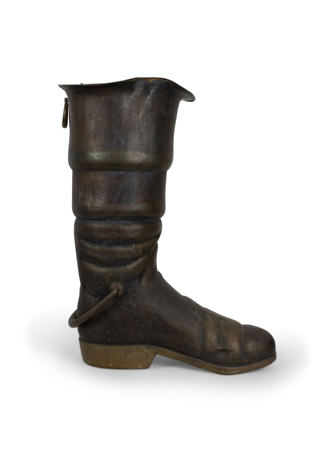 Victorian brass boot umbrella stand