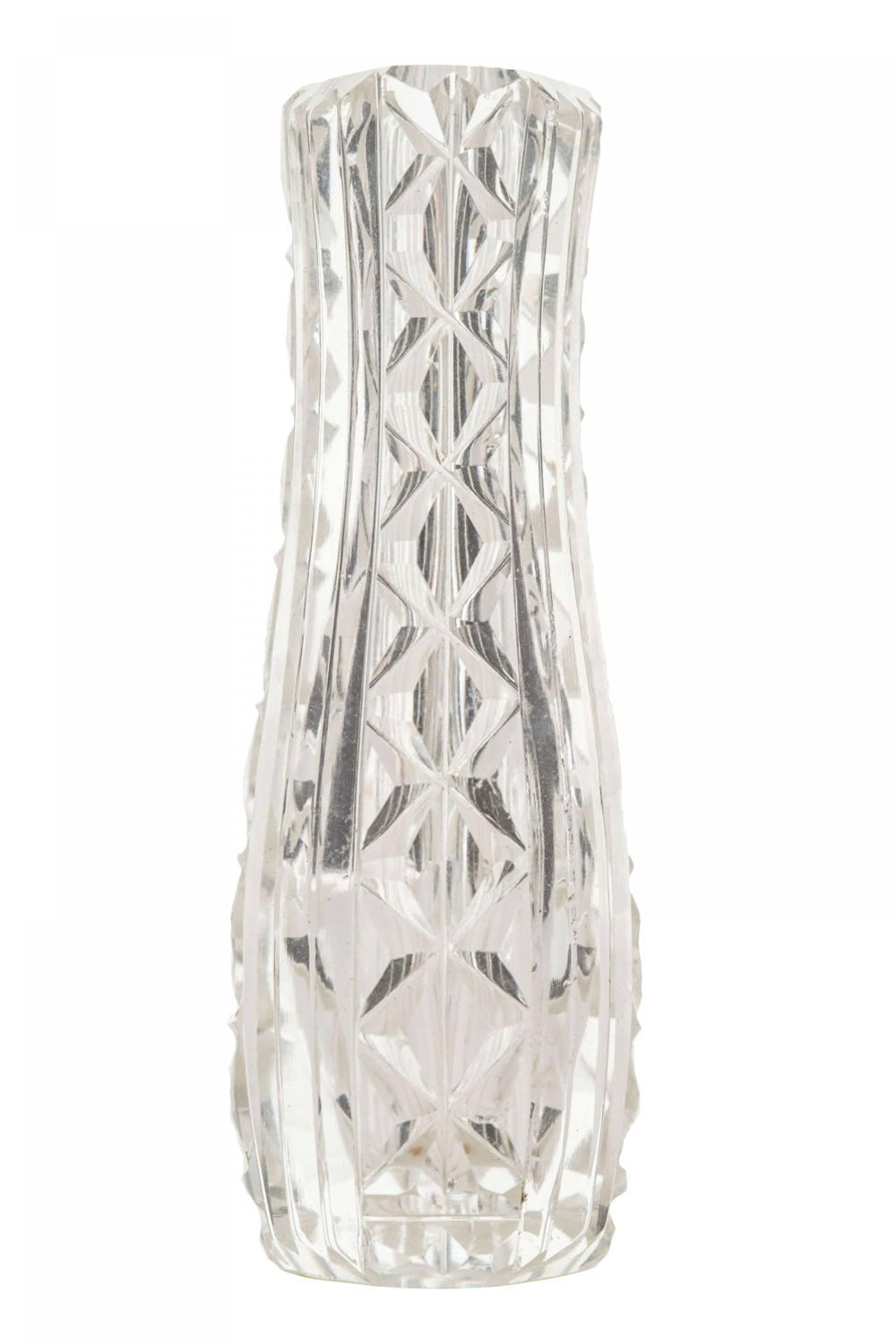 Continental cut crystal bud vases 2