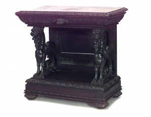 Italian renaissance Style oak griffin console table 1