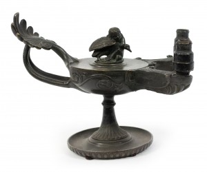 Italian renaissance style bronze lamp