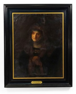 Dutch school rembrandt s mother portrait