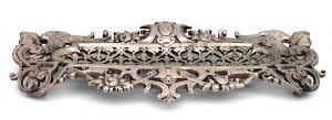 French victorian bronze filigree pen holder