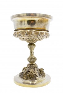 Italian renaissance style silver plate chalice 1