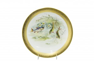 Set of french victorian porcelain dinner plates 1