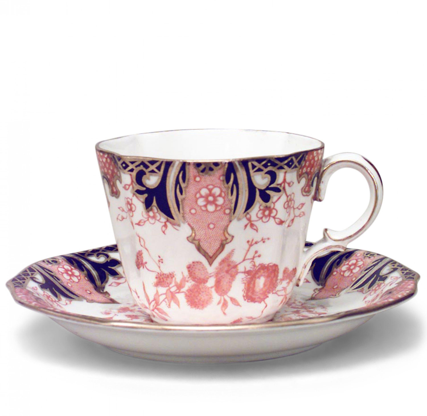 English victorian porcelain teacups and saucers