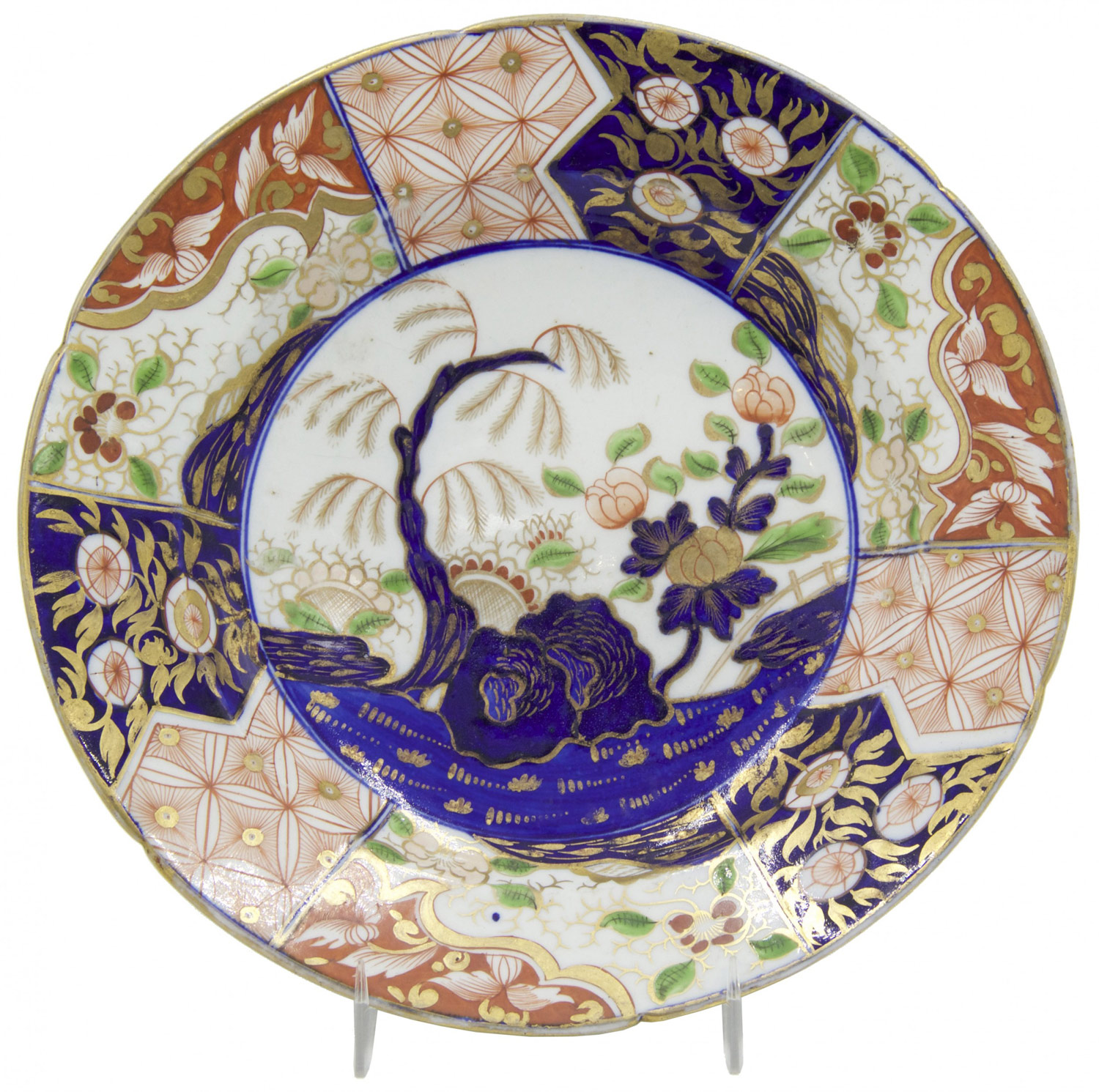 Set of 4 chinese imari style porcelain plates