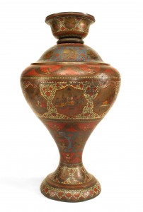 Moorish style monumental palace vase