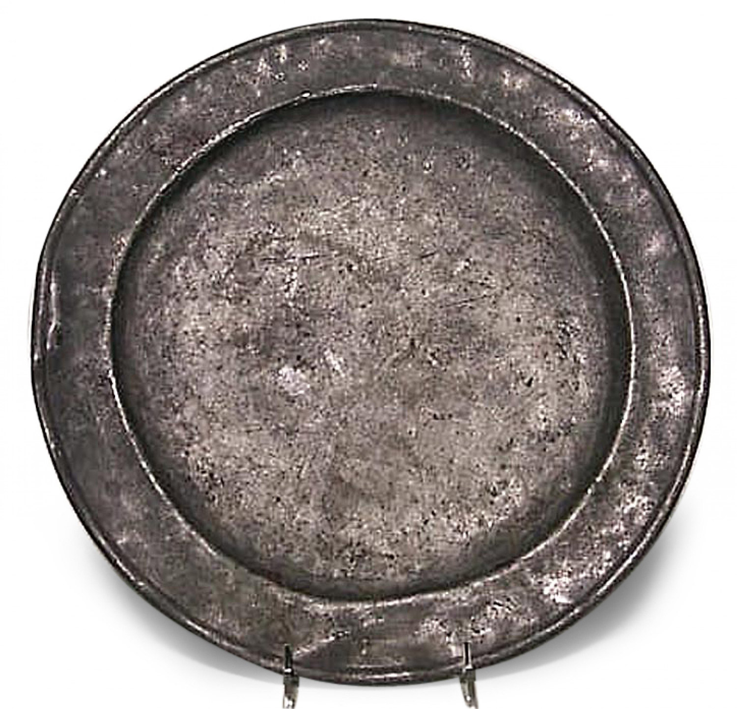 English renaissance pewter serving platters
