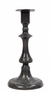 American country style pewter candlestick