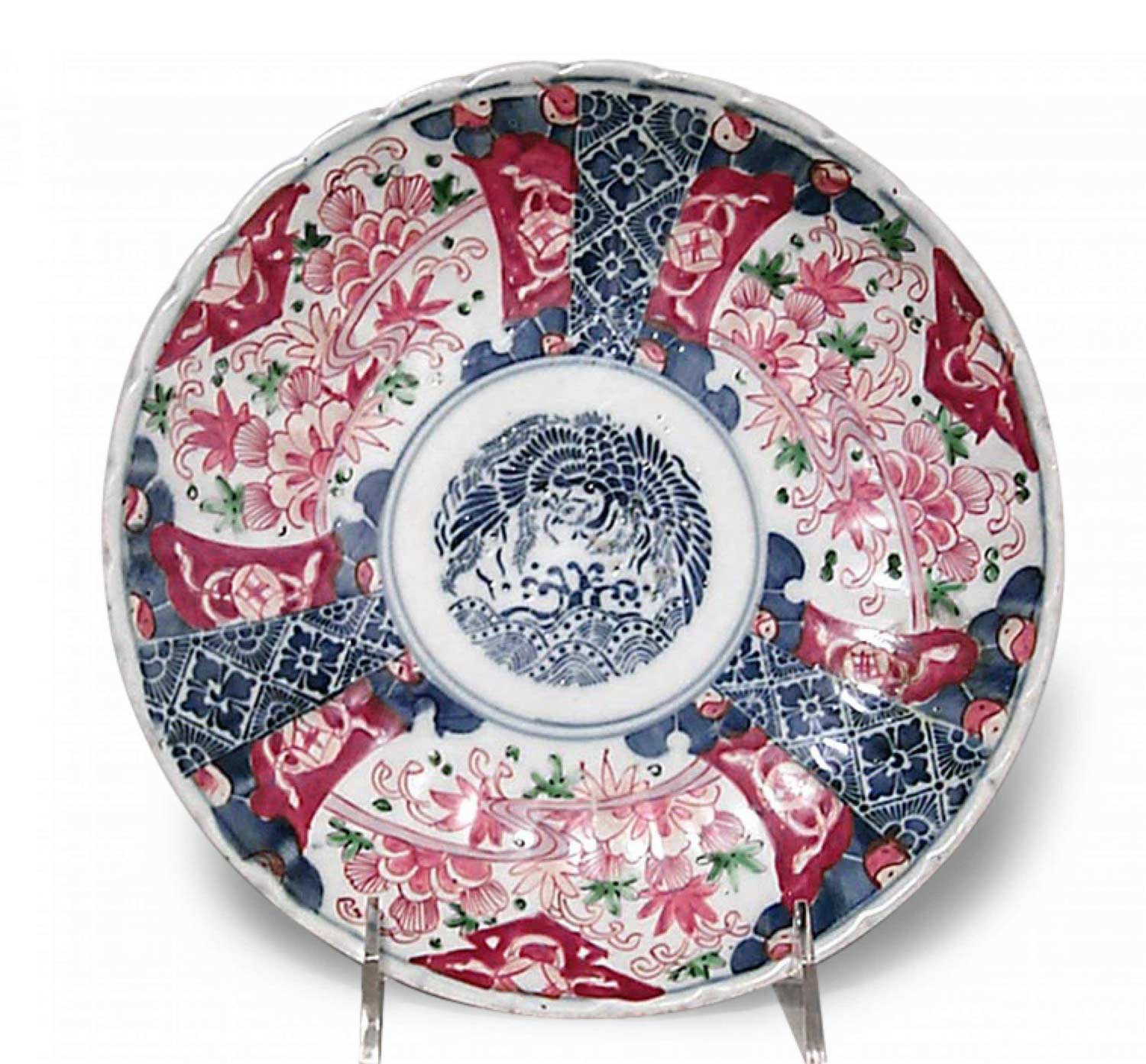 English victorian porcelain plate
