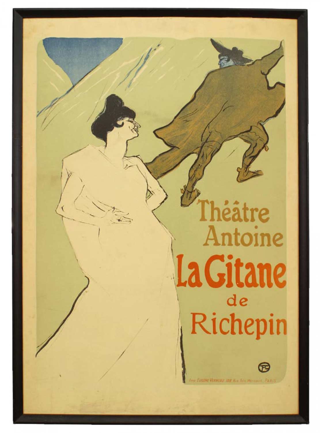 French art nouveau women portrait poster 8