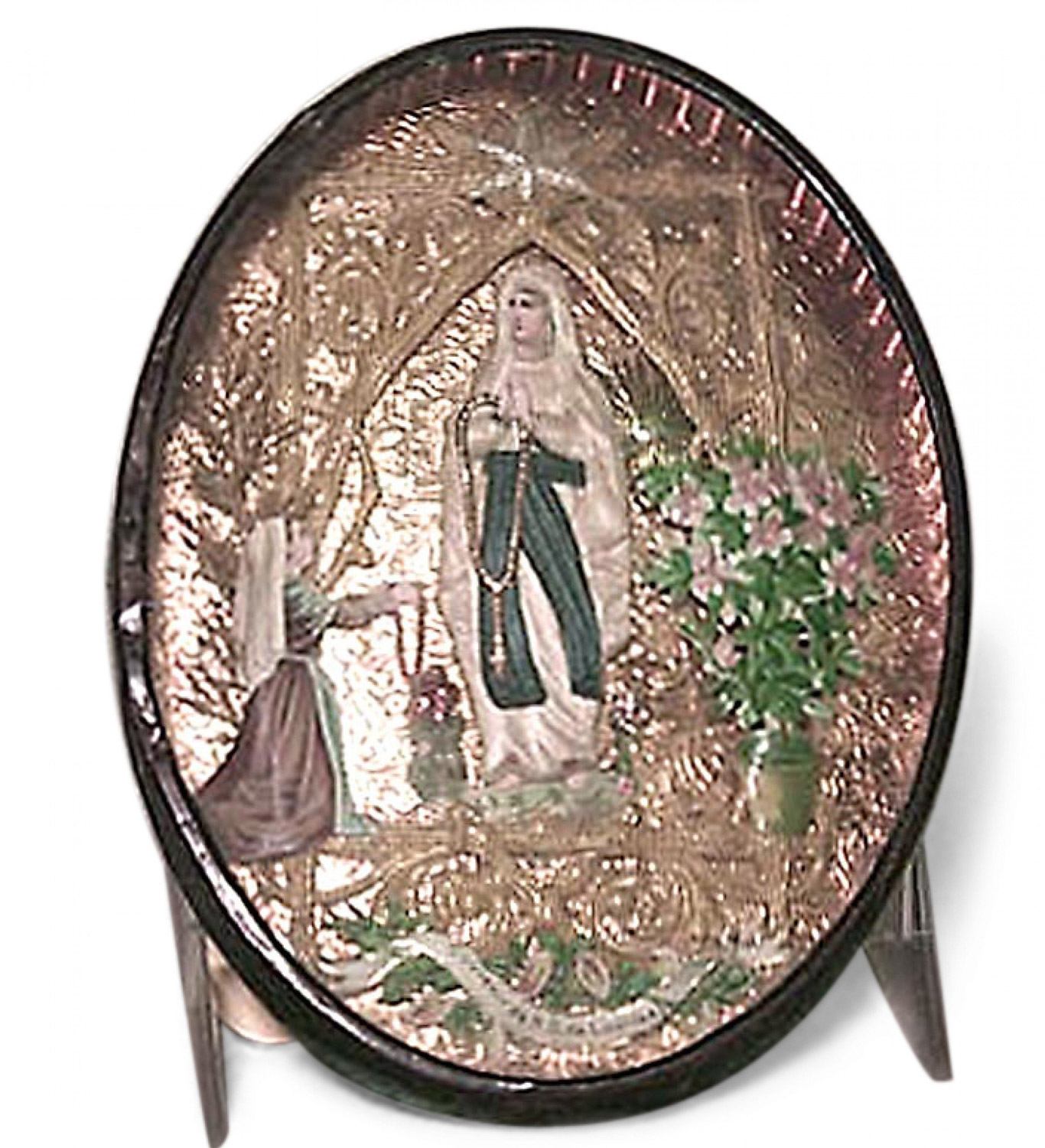 French oval religious icon