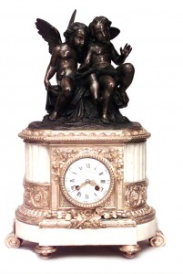 French louis xvi cupid mantel clock