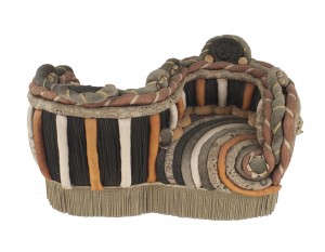 French victorian tubular tete a tete