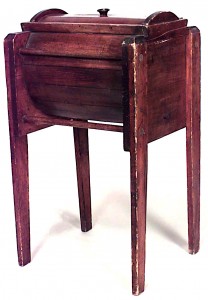 American country pine butter churn