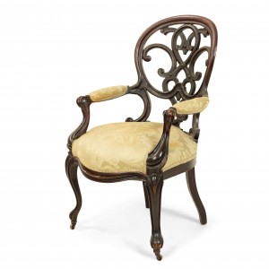 Victorian rosewood arm chair