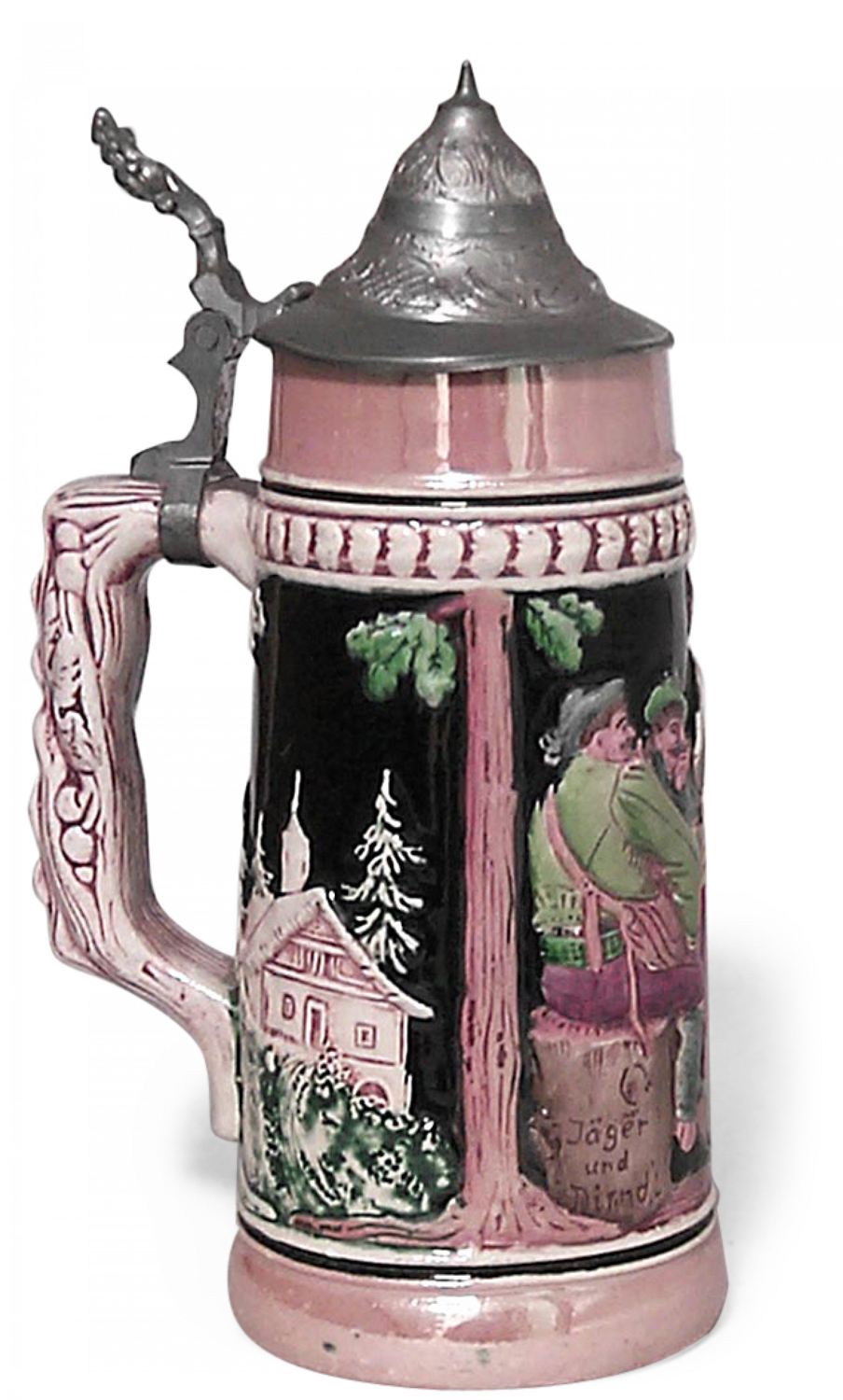 German porcelain beer stein