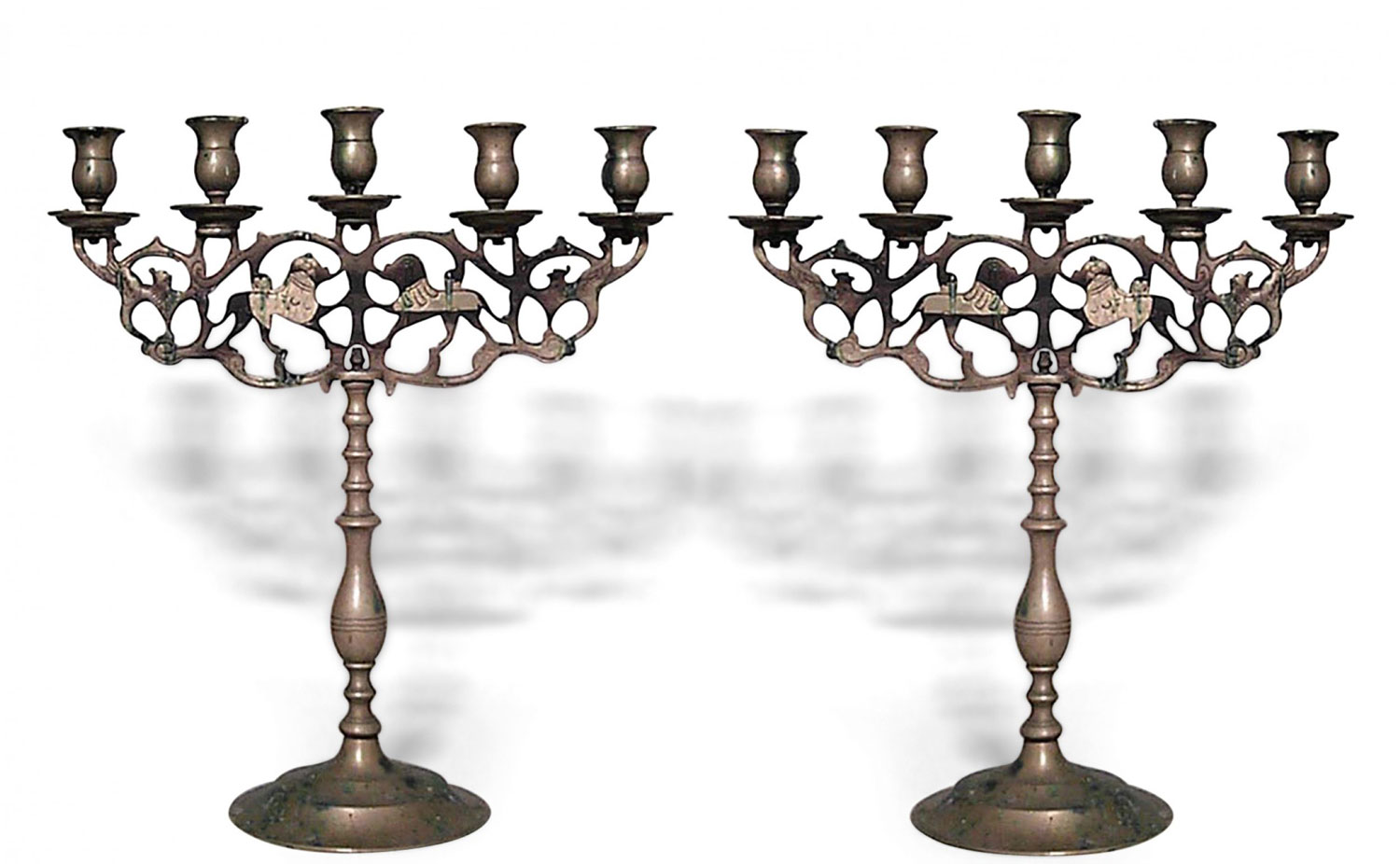 Italian renaissance bronze candelabras